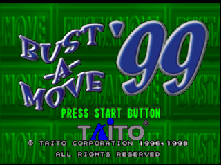 Bust-A-Move '99 (USA) Title Screen